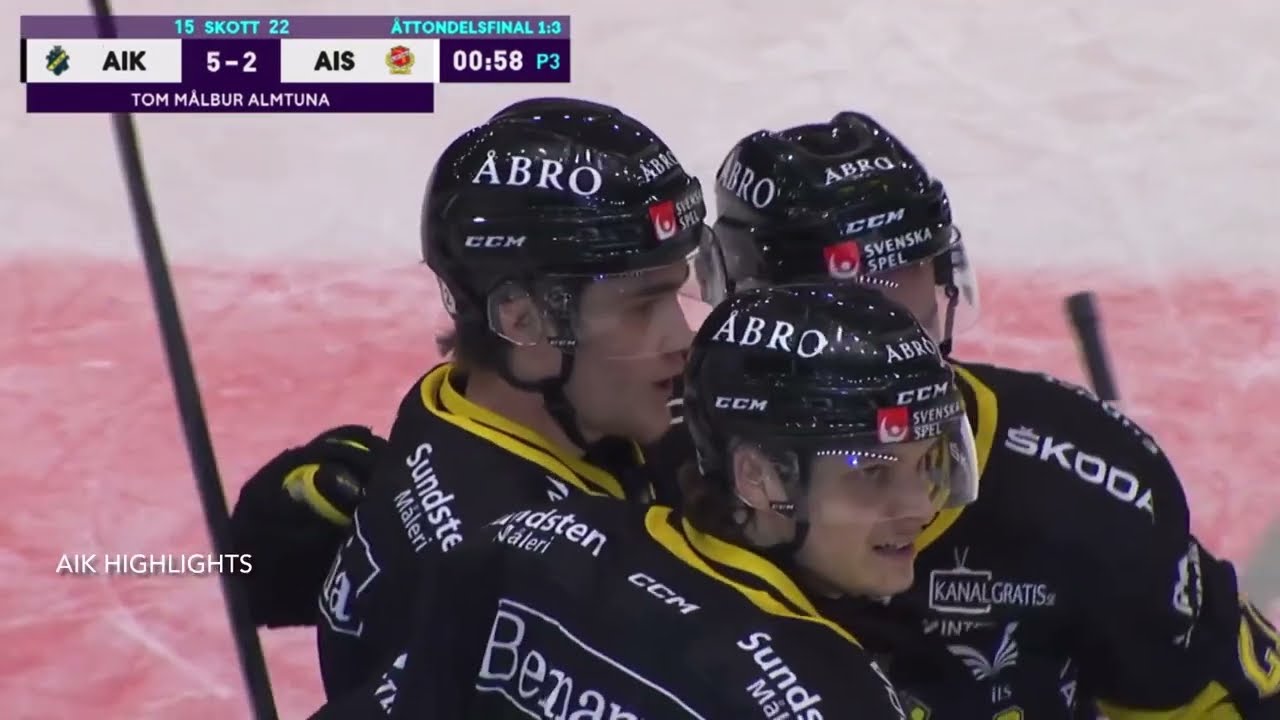 AIK - Almtuna | Hockeyallsvenskan 2022/23 Åttondelsfinal match 1:3