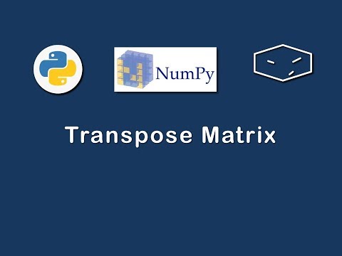 numpy transpose matrix