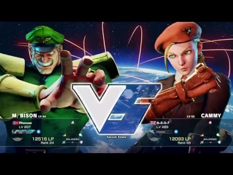 SFV - Phenom (M.Bison) Vs H-2-3-7 (Cammy) #1