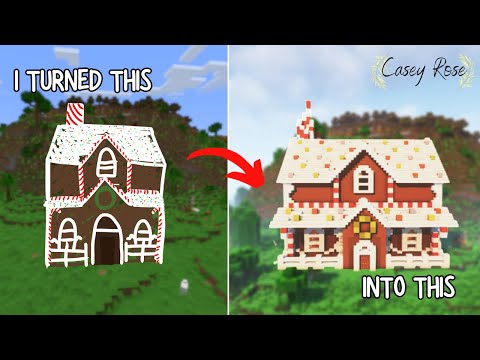 Watch me build an EPIC Minecraft gingerbread house!