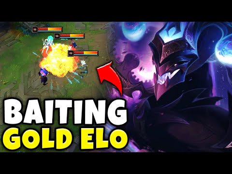 BAITING GOLD ELO PLAYERS IS JUST TOO EASY!! - Pink Ward Shaco Mid