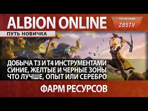 Albion Online: Путь новичка. Жёлтые и чёрные зоны, добыча т4, т5 ресурсов и правила безопасности
