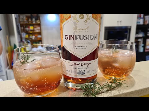 Cocktail Gin Fusion : Blood Orange with Japanese Yuzu