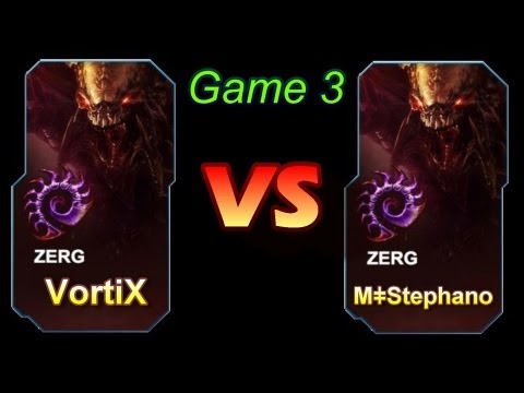 StarCraft 2 - MǂStephano[Z] vs  VortiX [Z] G3 - MSI WorldWide FR (Commentary)