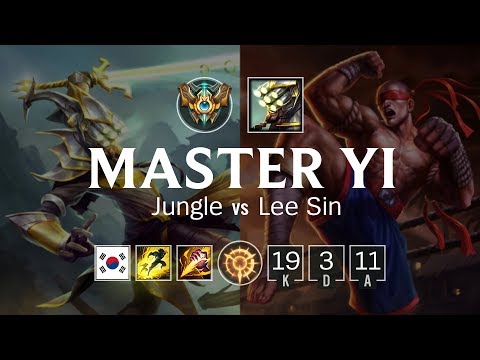 Master Yi Jungle vs Lee Sin - KR Challenger Patch 8.7
