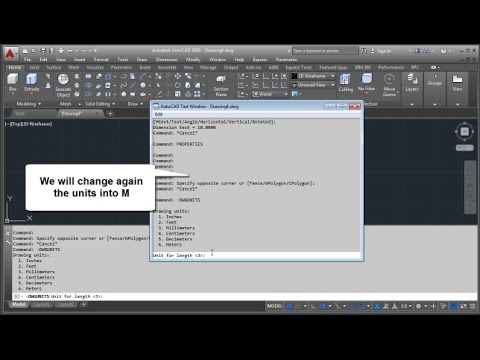 AutoCAD 2016 How To Change Units