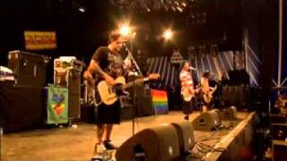 NOFX is bullying 13 year old ginger kid with braces at the 2010 Lowlands festival