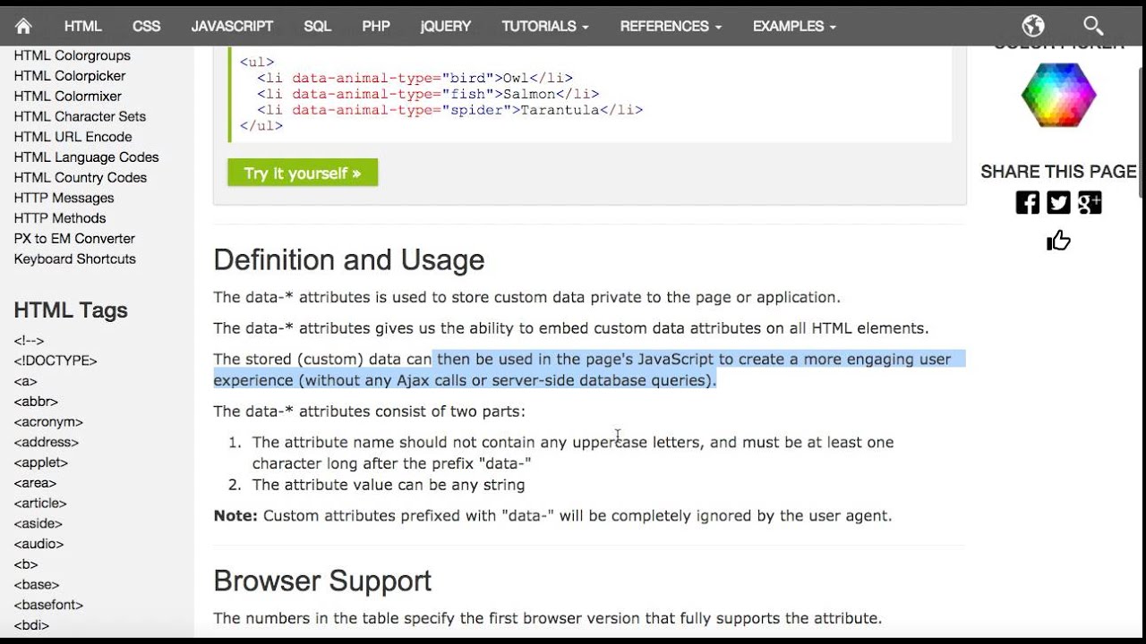 Global Attributes in HTML5