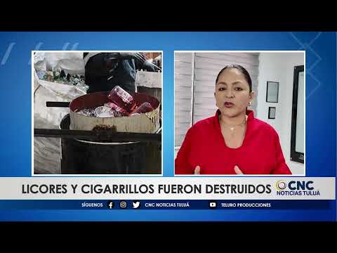 🚫🍾 En el municipio de Yumbo destruidas más de 19 toneladas de licores y cigarrillos de contrabando.