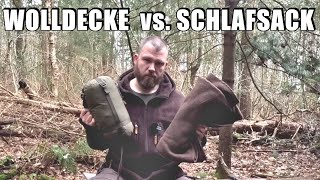 Schlafsack versus Wolldecke - Hier liegen die Vorteile und Nachteile | #NaturalBushcraft