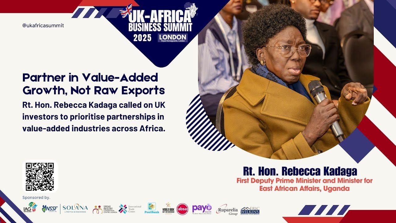 1️⃣ Rt. Hon. Rebecca Kadaga: “Africa Is Rising — East Africa Leads the Way” 🌍 | #ukafricasummit2025
