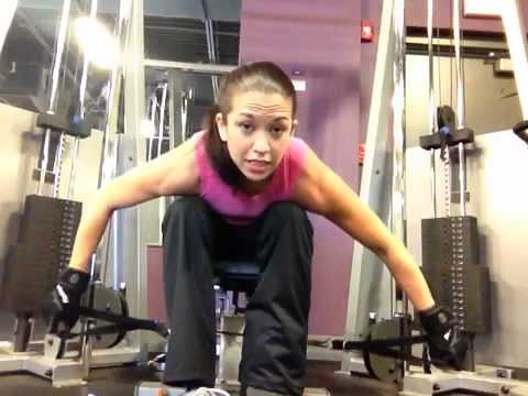 Cable seated lateral raises