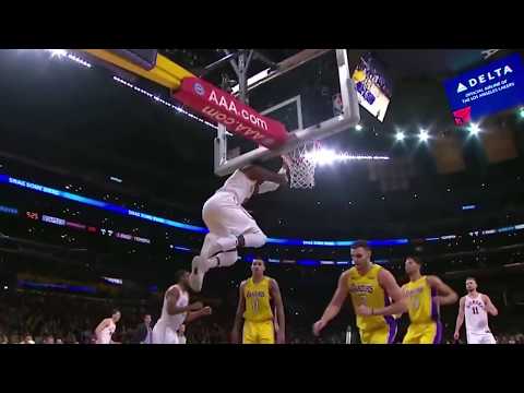 Victor Oladipo Spin and Two Hand Jam (Lakers vs. Pacers)