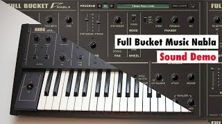 Video thumbnail for Full Bucket Music Nabla Synthesizer (PC & Mac) - FREE Emulation Of The KORG Delta DL-50 by SYNTH ANATOMY