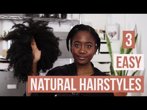 Quick & Simple Natural Hairstyles feat. The Fingercomber | JASMINE ROSE
