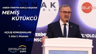 OSBÜK Yönetim Kurulu Başkanı Sn. Memiş Kütükcü - PROSUMER TEMİZ ENERJİ KONGRESİ 