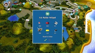 Lego Jurassic World - Hub #1 - Isla Nublar Helipad - Free Roam Mode!!