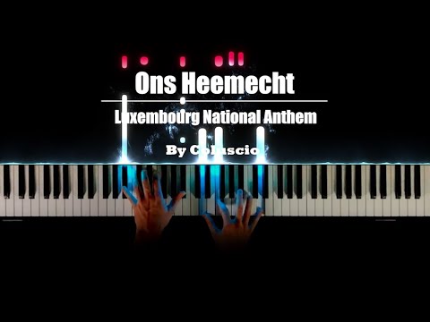 Luxembourg National Anthem - Ons Heemecht (Piano solo, with Lyrics) - Music Sheet