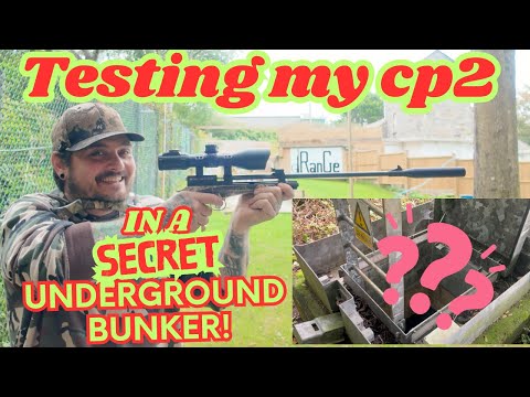 Testing my CP2, the CO2 pistol/rifle from SMK, In an underground bunker!