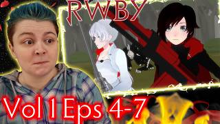 TEAMING UP!!!!~RWBY V1 Eps 4-7 REACTION!!!!