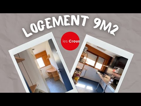 VIVRE DANS 9M2, CROUS | infos, tour ( intérieur + extérieur ) , prix #crous#logement