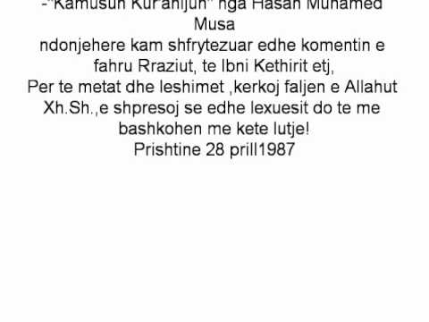 Perkthimi i Kuranit nga Sh. Ahmeti