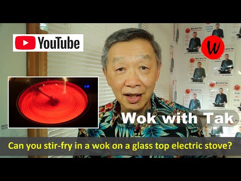 Can you stir-fry in a wok on a glass top electric range?