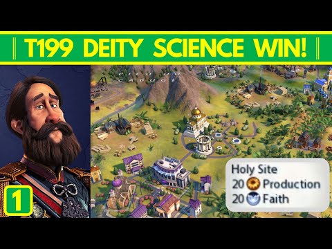 20-Production Holy Sites & My First Sub-200 Turn Science Victory!│Civ VI: New Frontier│Ep 1/9