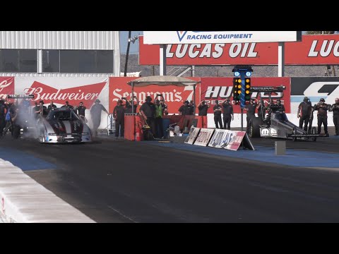 TOP FUEL VS FUNNY CAR MATCH RACE - LEAH PRUETT VS. MATT HAGAN