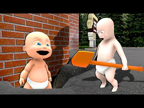 BABY DIGS FREE FROM DAYCARE! - Who's your Daddy 2 Multiplayer