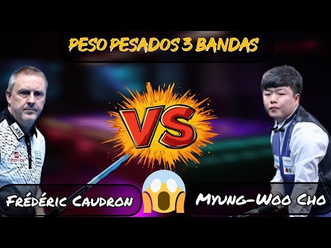 ⚠️FENOMENAL💥 FRÉDÉRIC CAUDRON  VS MYUNG-WOO CHO 😱😱😱 pesos pesados del #billar 