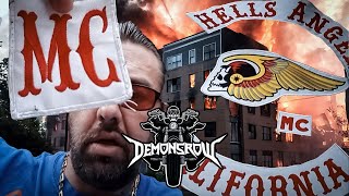 Hells Angels Patch Stripped Off Biker