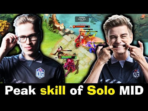 How Topson vs N0tail crazy Solo MID dota 2.7 24