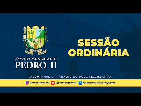 11ª Sessão Ordinária | 01/06/2026 | Câmara Municipal de Pedro II-PI