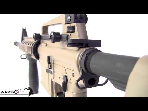Prezentare video arma M4A1 RIS TAN full metal CYMA CM007-TAN