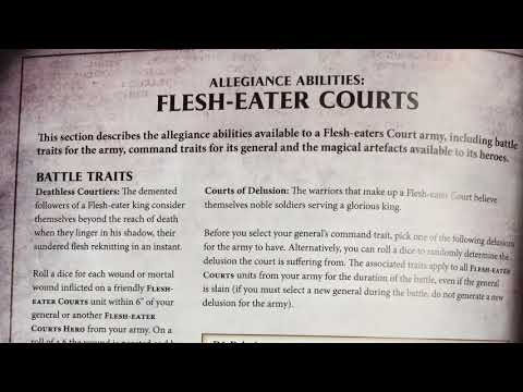Age of Sigmar Death: Flesh Eater Courts Allegiance Abilities