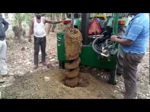 Piling machine tractor