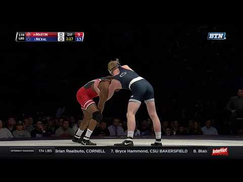Big Ten Rewind: 2016 Wrestling - 174 LBs - Penn State's Bo Nickal vs. Ohio State's Myles Martin