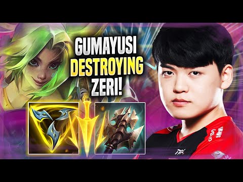 GUMAYUSI DESTROYING WITH ZERI! - T1 Gumayusi Plays Zeri ADC vs Samira! | Season 2022