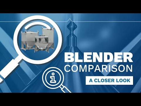 How does a Matcon Tumble (Bin) Blender Compare with A Fixed Industrial Mixer (Paddle Blender).