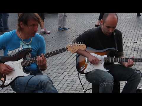 Rome Street Musicians - Sultans Of Swing (by Dire Straits), Piazza Navona, Rome, Italy, May 10, 2015