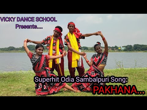 Pakhana Upare Jharana Pani Sambalpuri Folk Video Dance Cover By VICKY DANCE SCHOOL.