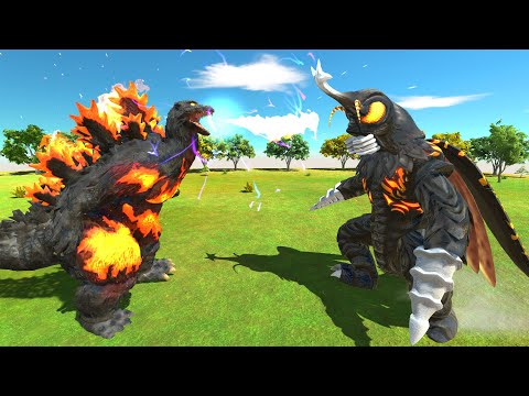 Who Will Win? Godzilla Burning vs Megalon - Animal Revolt Battle Simulator