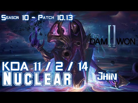 DWG Nuclear JHIN vs ASHE ADC - Patch 10.13 KR Ranked
