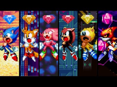 Sonic Mania Plus - All Characters & Super Forms