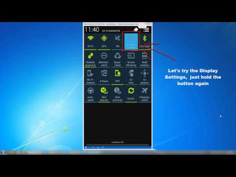 Android Tutorial 2 - Quickly to the appropriate settings