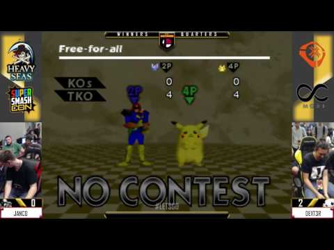 LGB - Janco (Captain Falcon, Fox) Vs. Dext3r (Pikachu, Captain Falcon) SSB64 - Winners Quarters