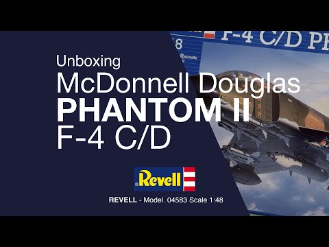 REVELL 1/48 PHANTOM II F-4C/D  Model 04583 Unboxing - Review