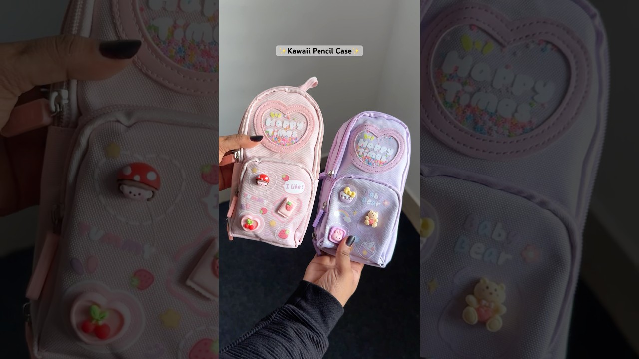 Large capacity kawaii pencil case 🌷✨🎀#pencilcase #pencilpouch #kawaii #cute #stationery