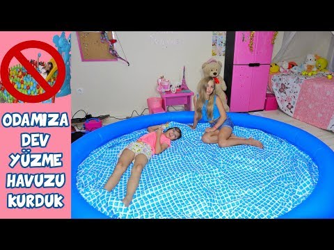 ODAMIZA DEV YÜZME HAVUZU KURDUK TOP HAVUZUNU KALDIRDIK - Eğlenceli Çocuk Videosu - Funny Kids Videos